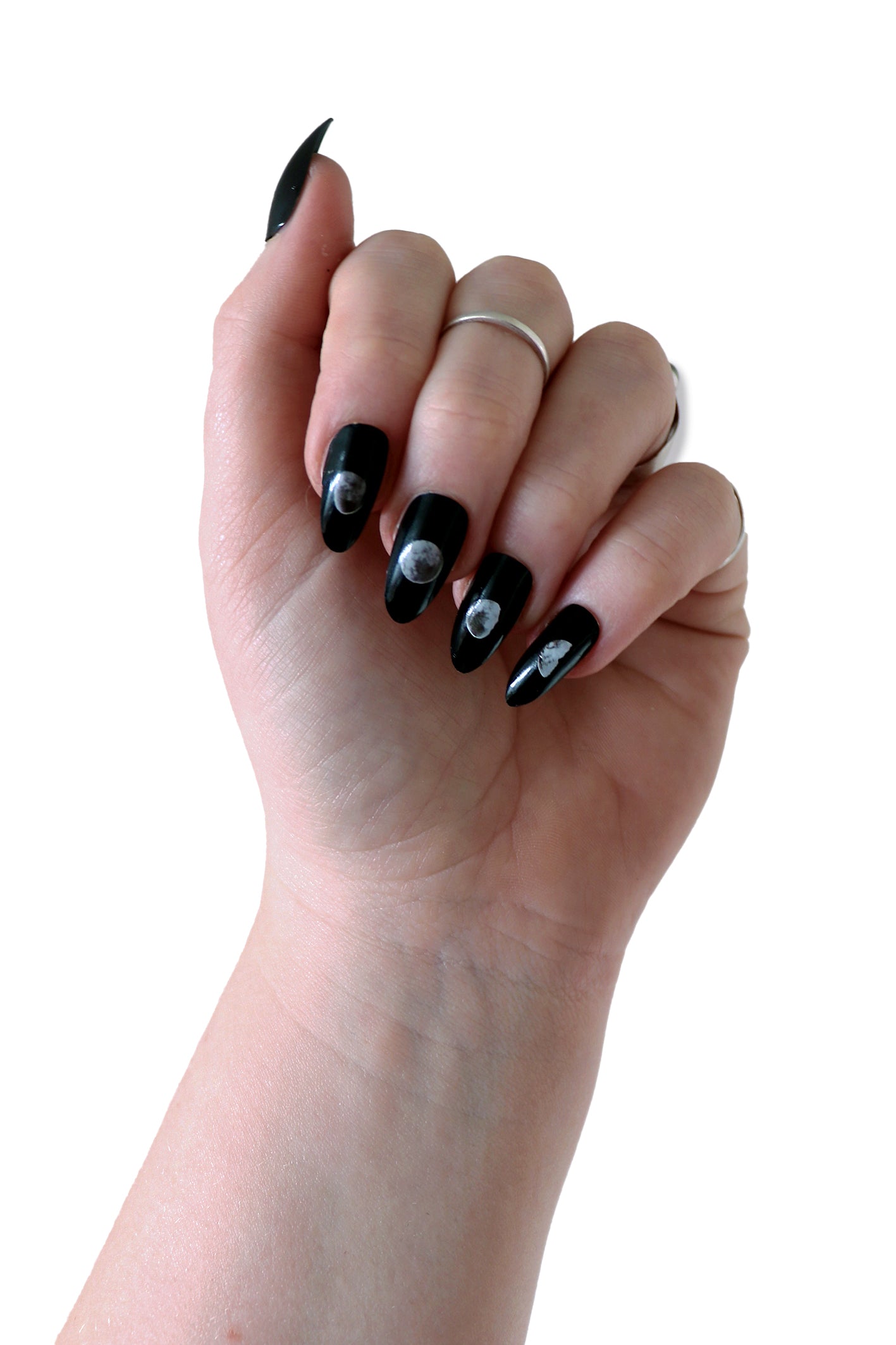 Moon Phase Waterslide Nail Decals for halloween