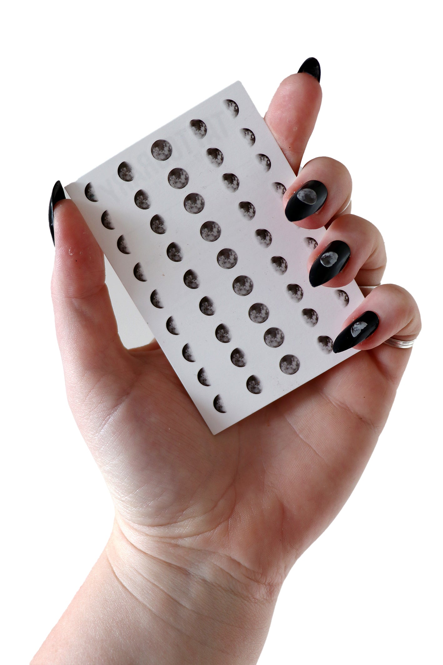 Moon Phase Waterslide Nail Decals sheet