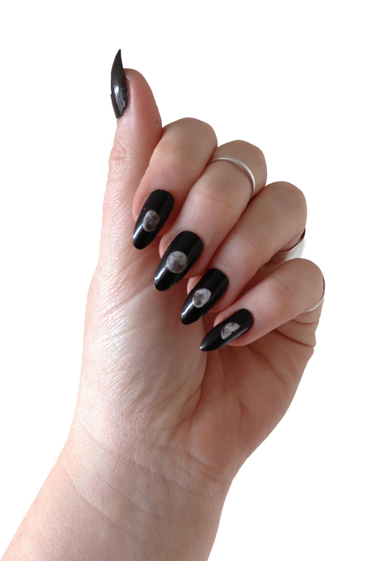 Moon Phase Waterslide Nail Decals for diy nail art