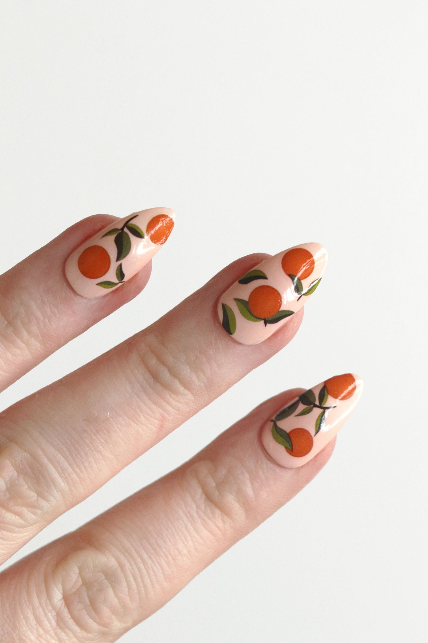 Oranges Waterslide Nail Decals for diy nail art