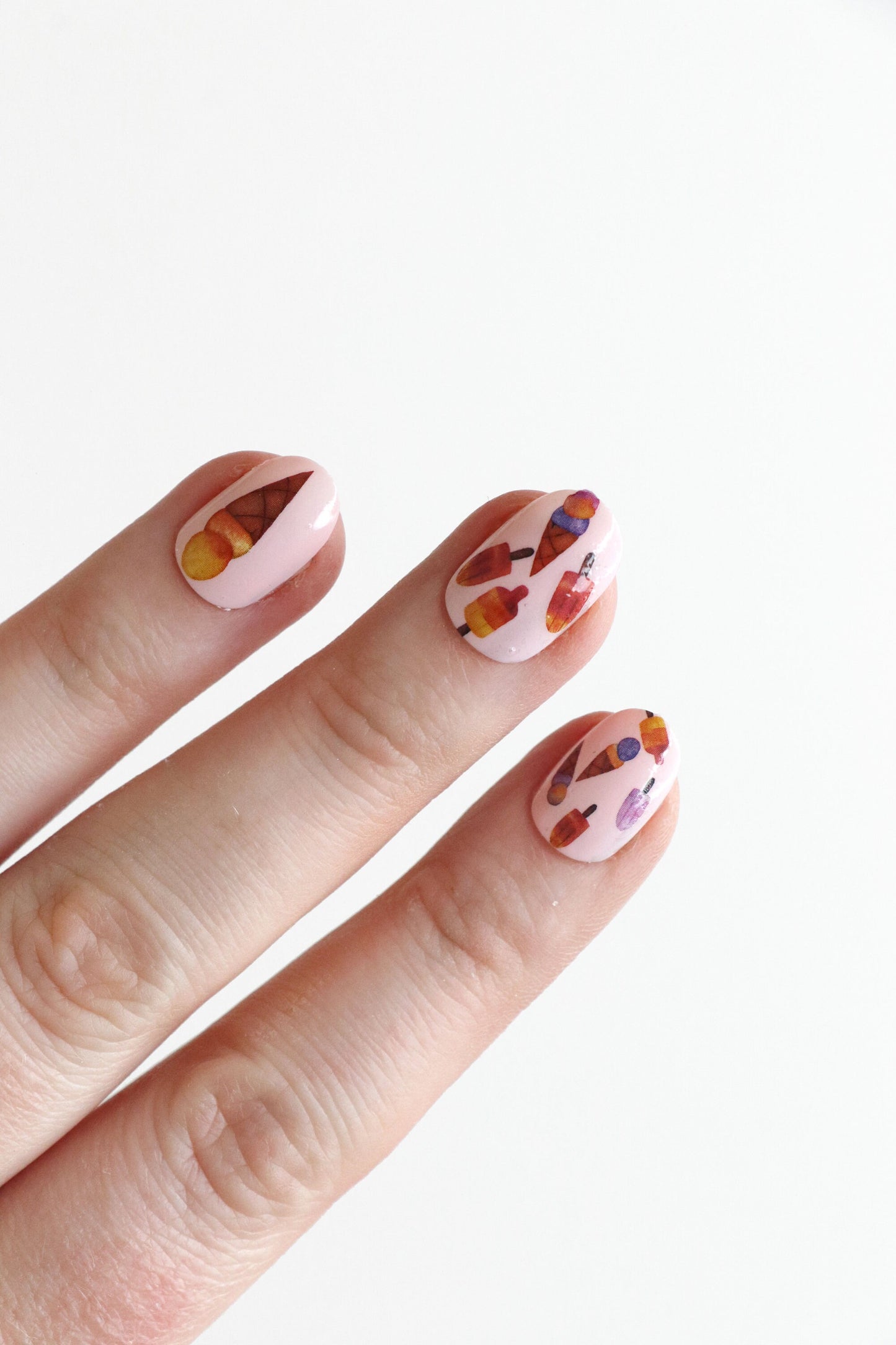 Ice Cream and Popsicle Nail decals for nail art