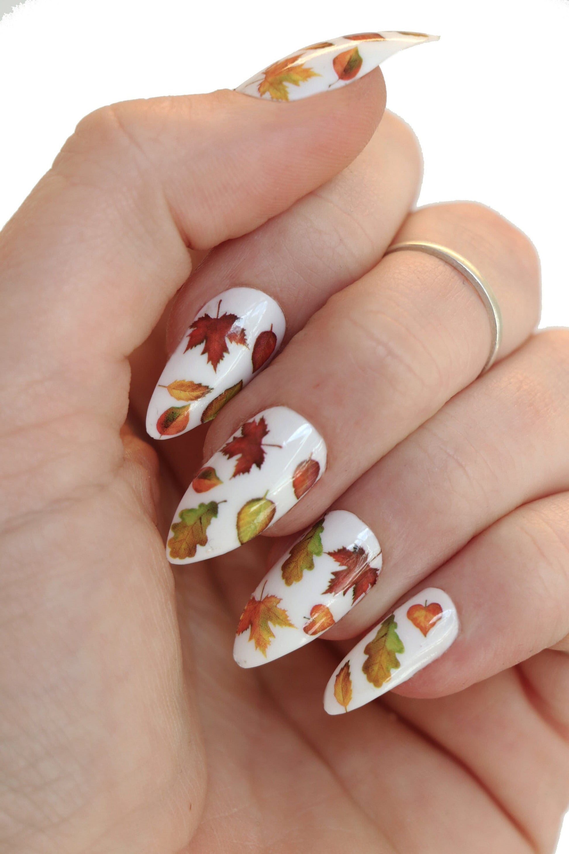 Autumn Leaves Waterslide Nail Decals