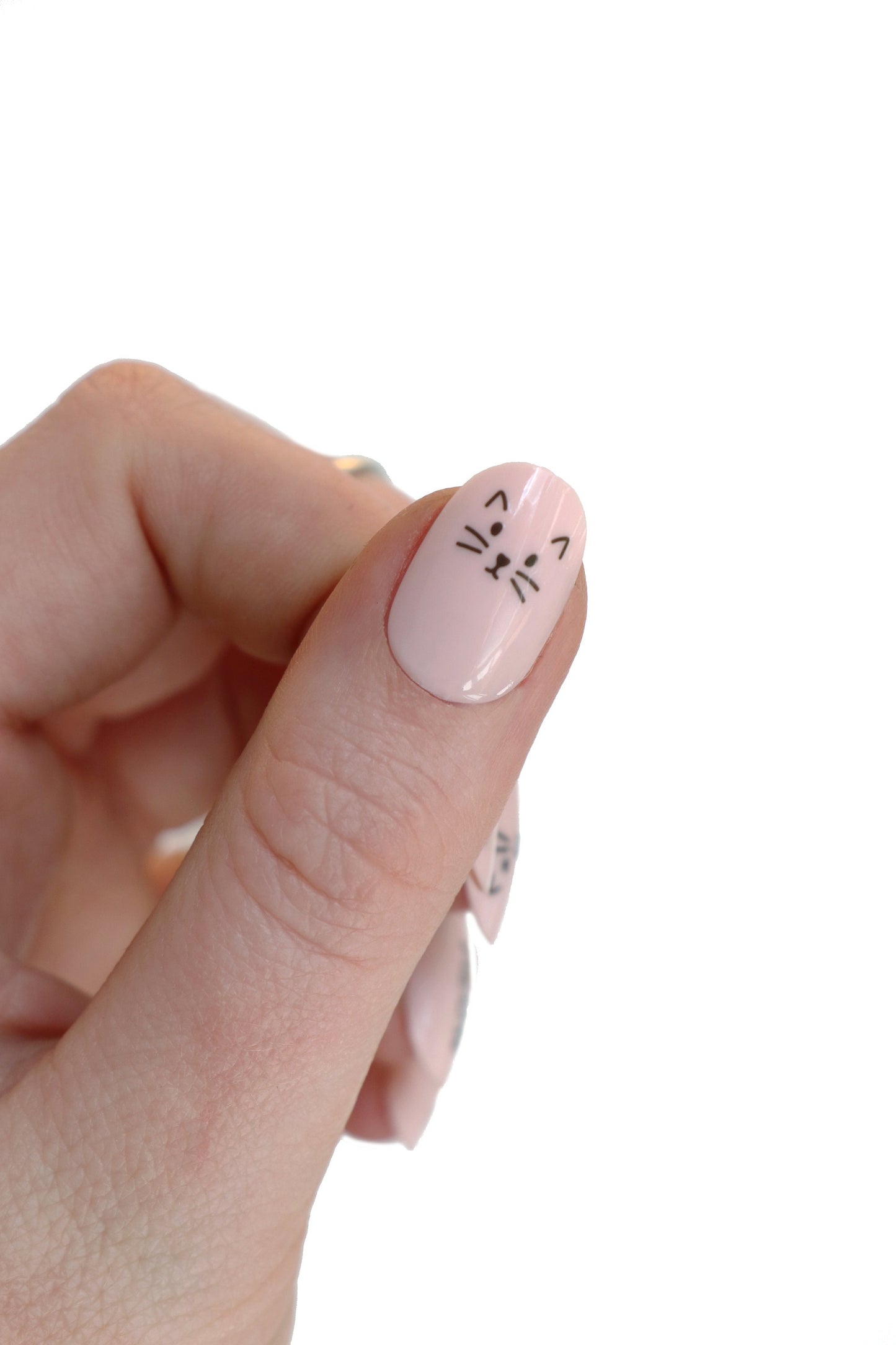 Cat diy nail decals