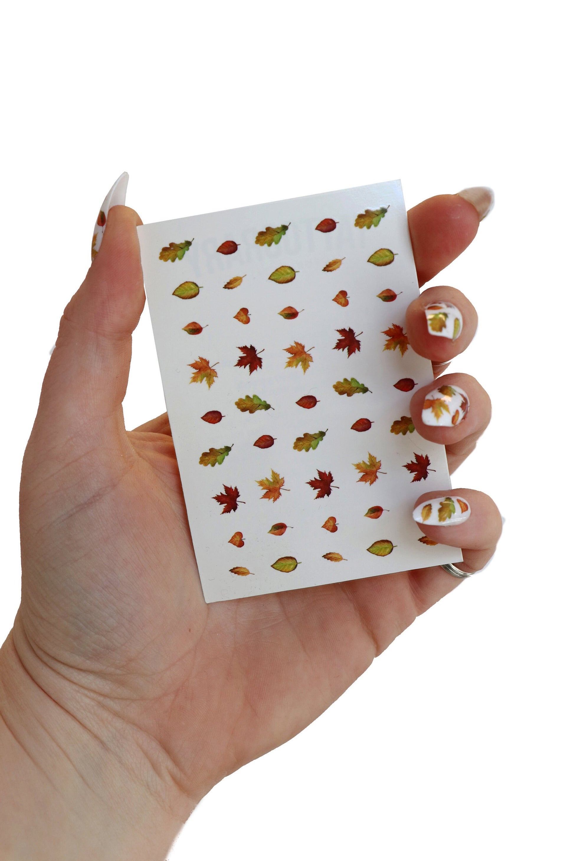 Autumn Leaves Waterslide Nail Decals Sheet