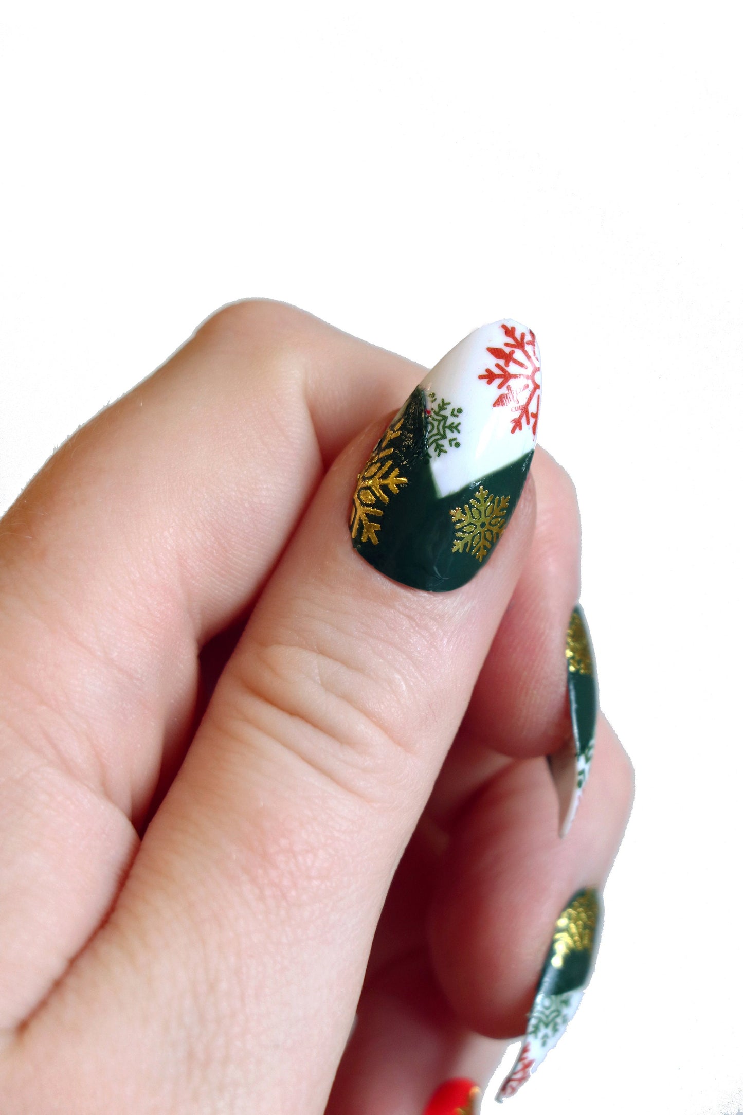Christmas Snowflake nail decals