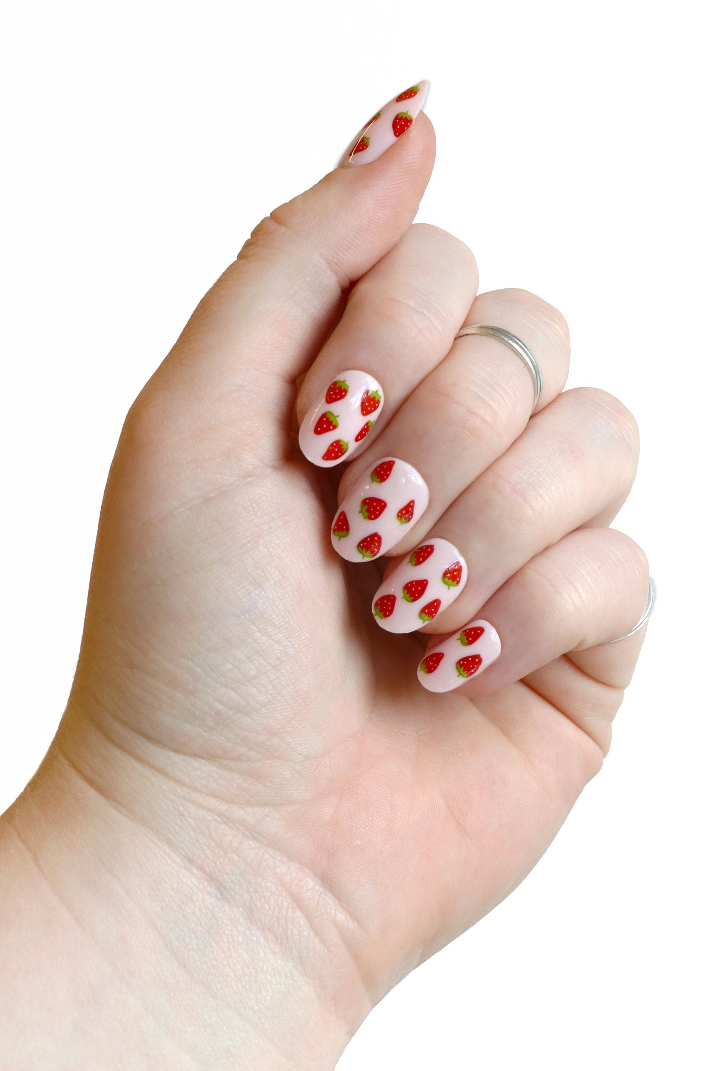 Strawberry Waterslide Nail Decals for diy nail art