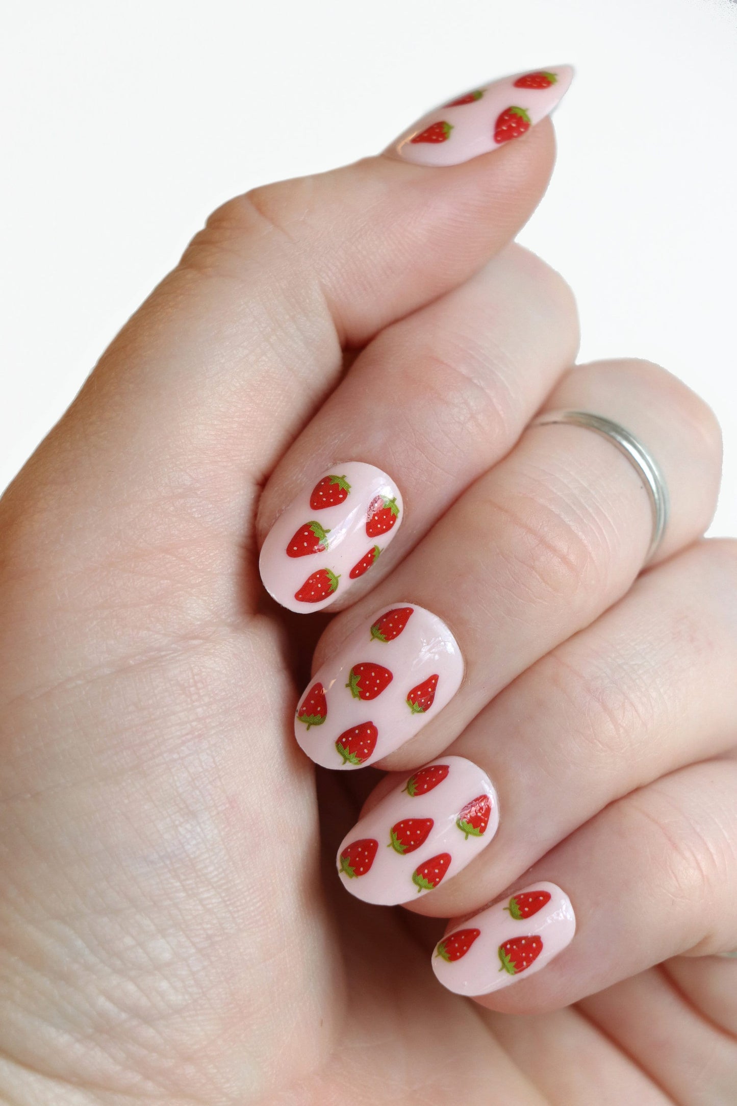 Fruit Strawberry Waterslide Nail Decals