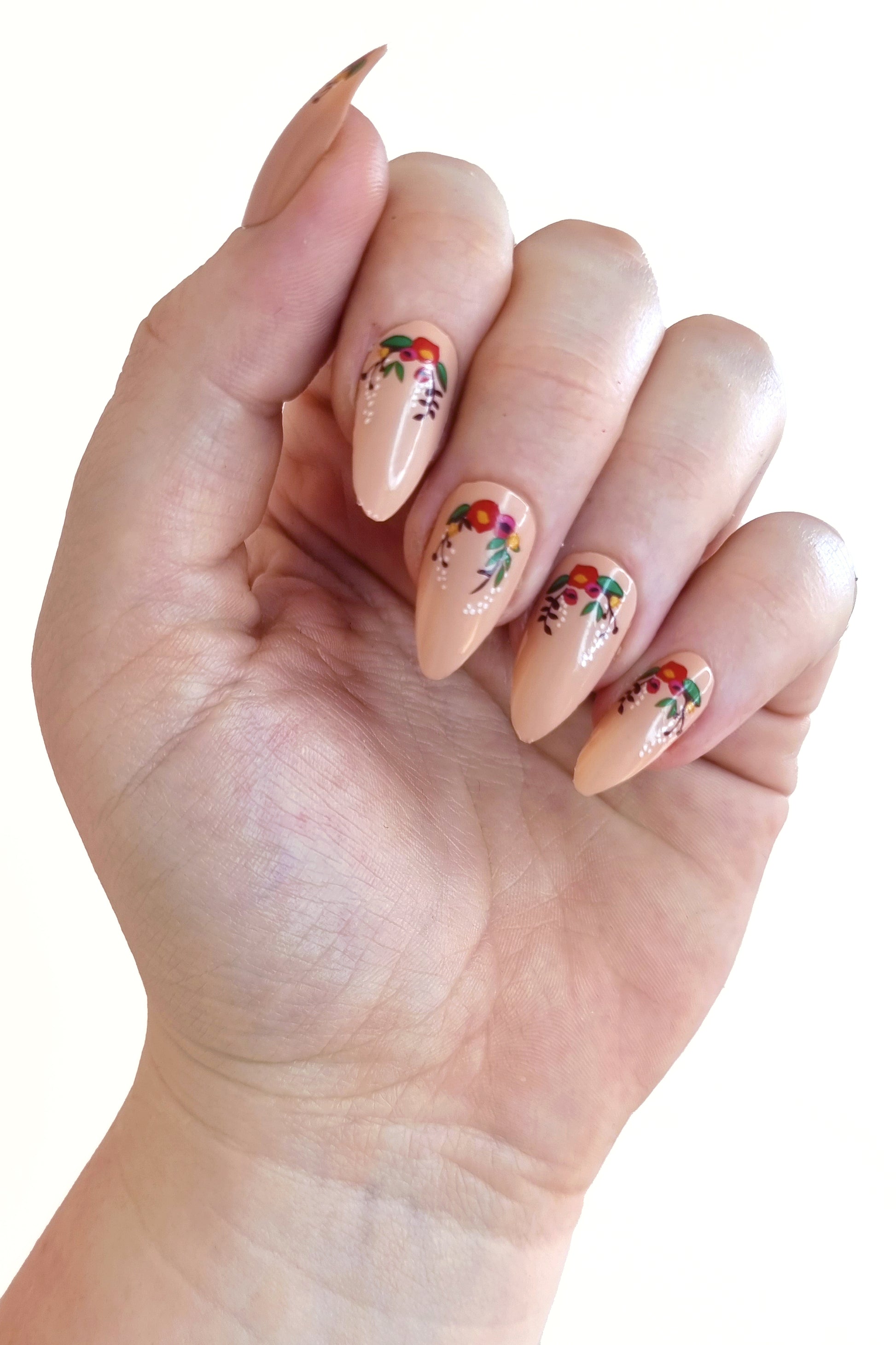 Modern Flowers Nail Decals