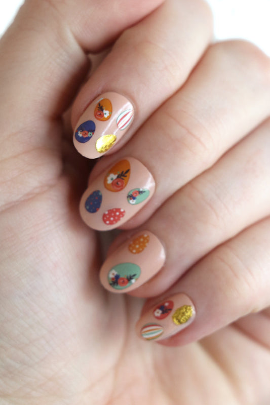 Easter Egg Waterslide Nail Decals