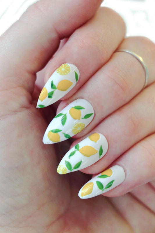 Lemon Waterslide Nail Decals