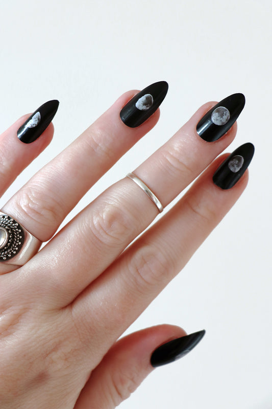 Moon Phase Waterslide Nail Decals