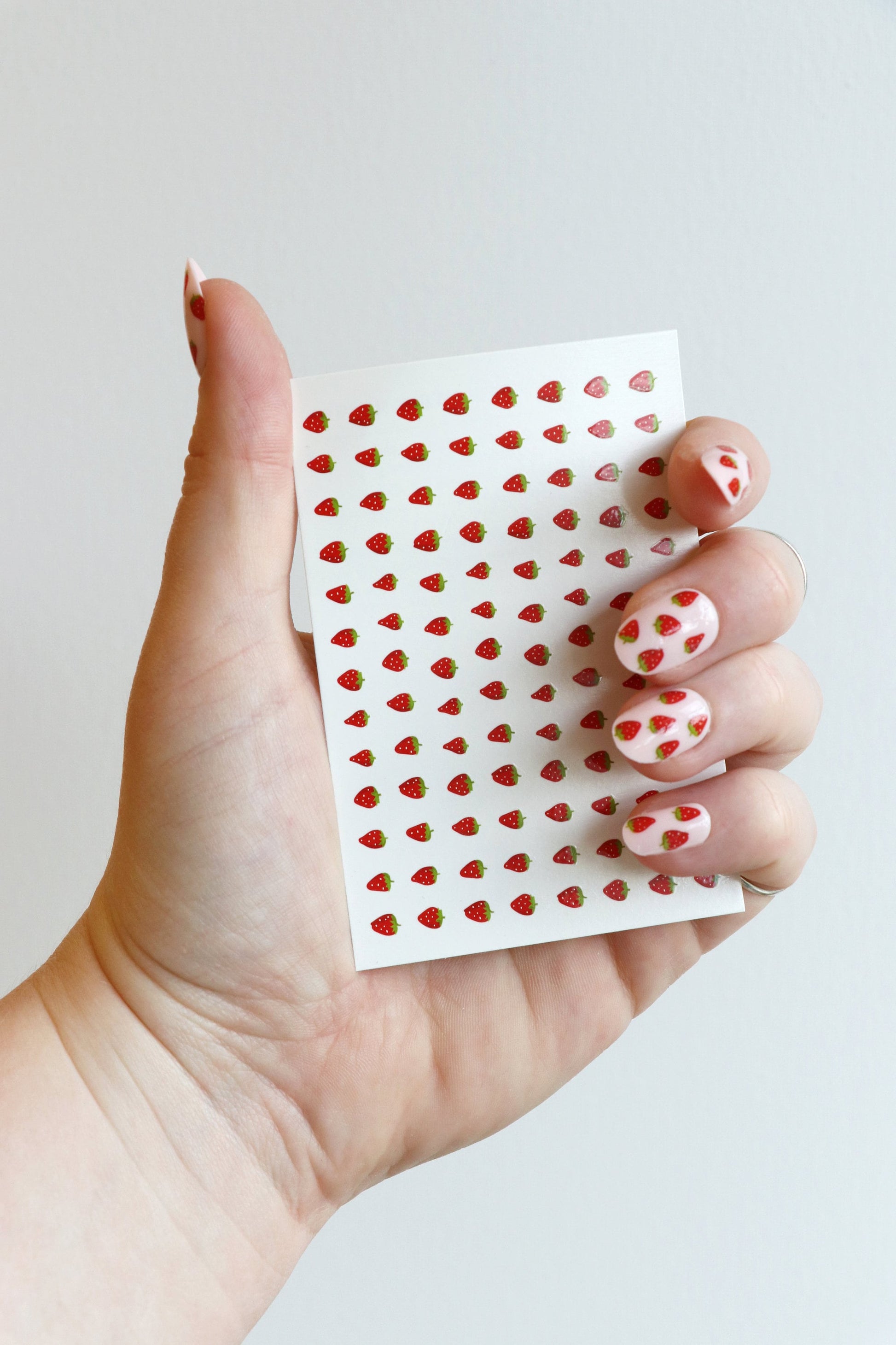 Strawberry Waterslide Nail Decals sheet