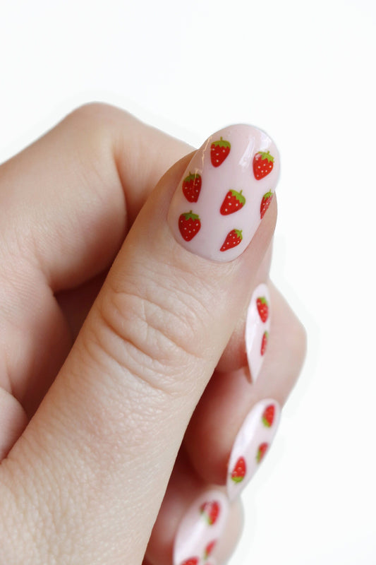 Strawberry Waterslide Nail Decals